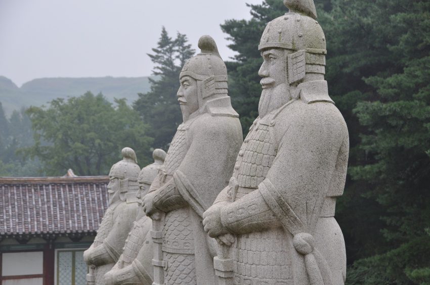 Statues at the Tomb of King Wanggon North Korea