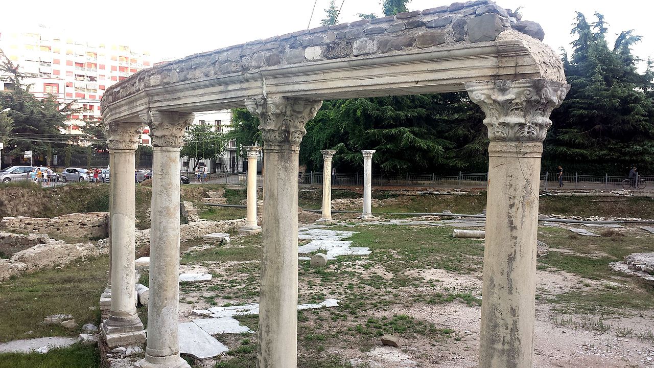 Byzantine Market Square In Durres