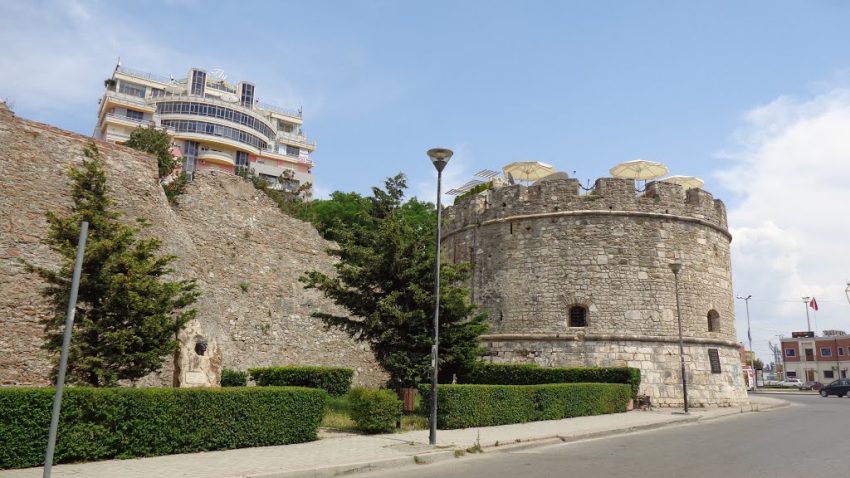 Durres Castle Ventian tower Albania Profile