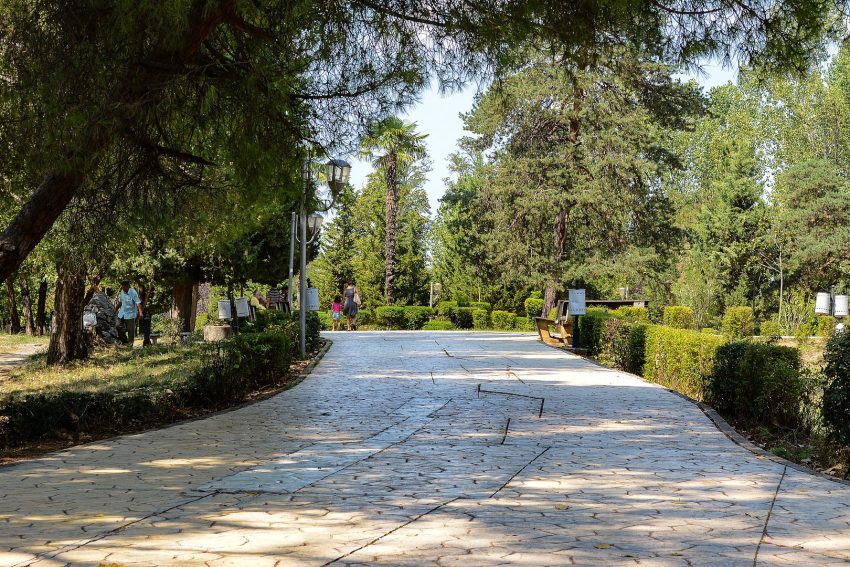 Entrance Grand Park of Tirana Albania