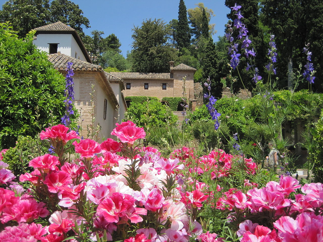 Jardines Del Palacio Del Generalife Alhambra