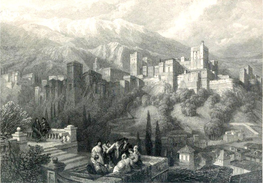 La Alhambra David Roberts in 1835