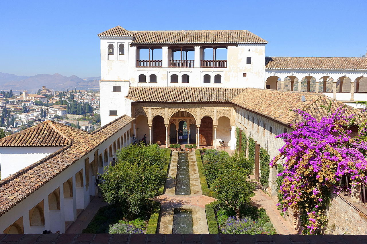 Patio De La Acequia In Generalife Granada Spain 9