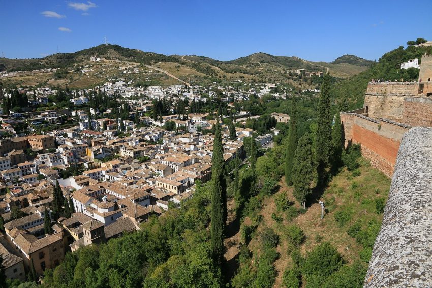 albaicin Granada seen from alhambra