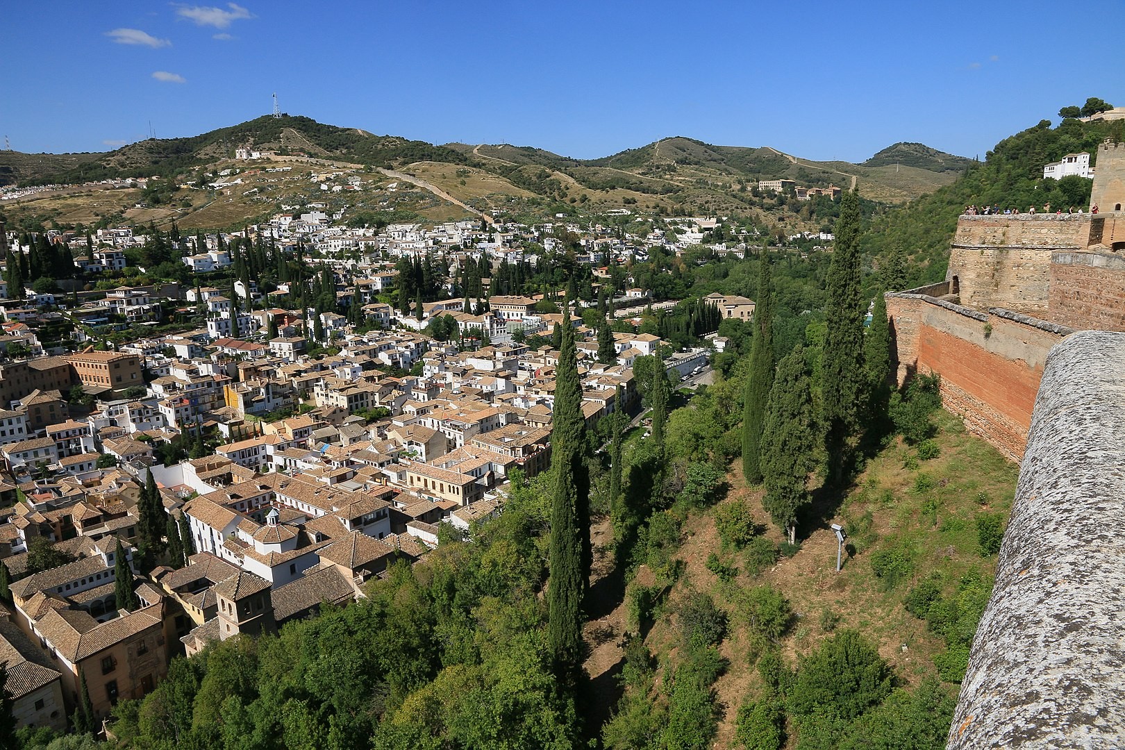 Albaicin Granada Seen From Alhambra