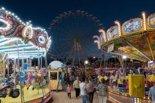 Feria de Cordoba at night