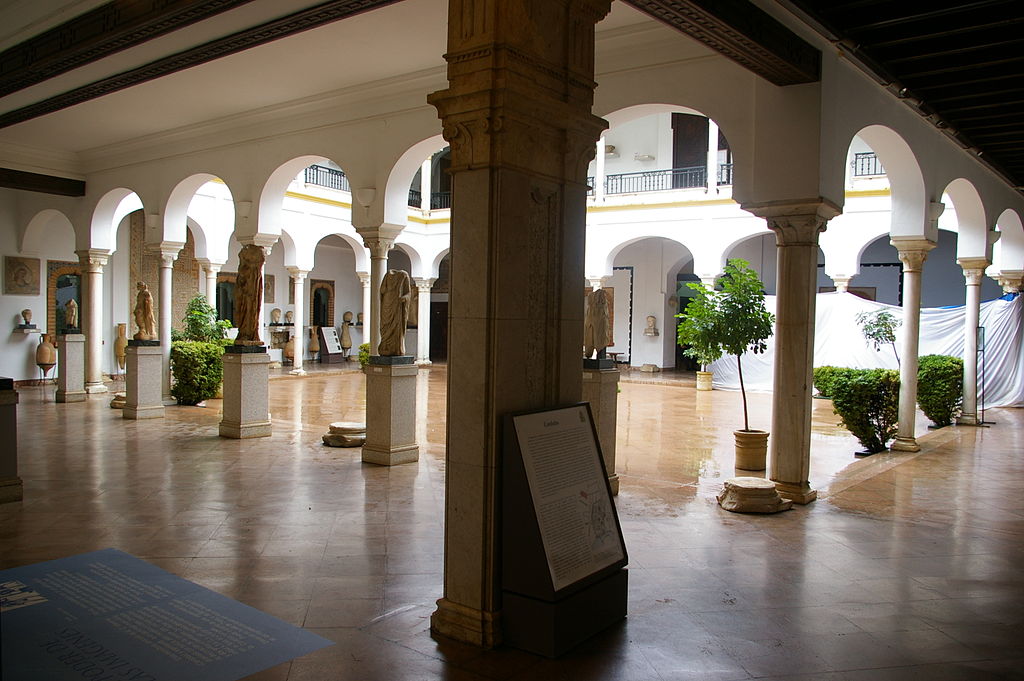 Patio Of Museo Arqueologico Y Etnologico De Cordoba Spain