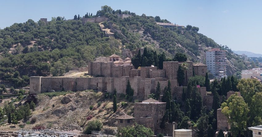Alcazaba de Malaga from the Catedral