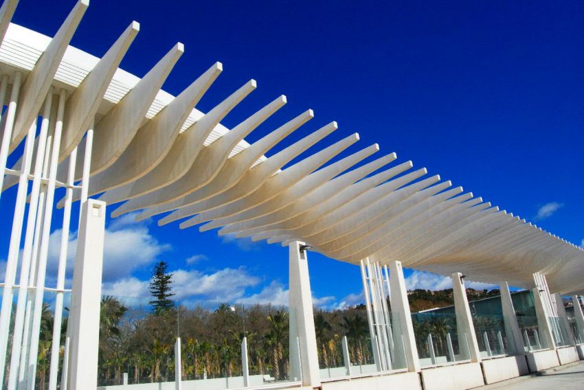 Pergola palmeral in Malaga
