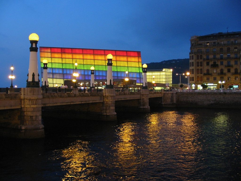 San Sebastian Kursaal At Night