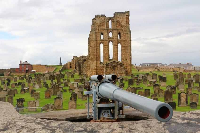 Gun Emplacement and Tynemouth castle