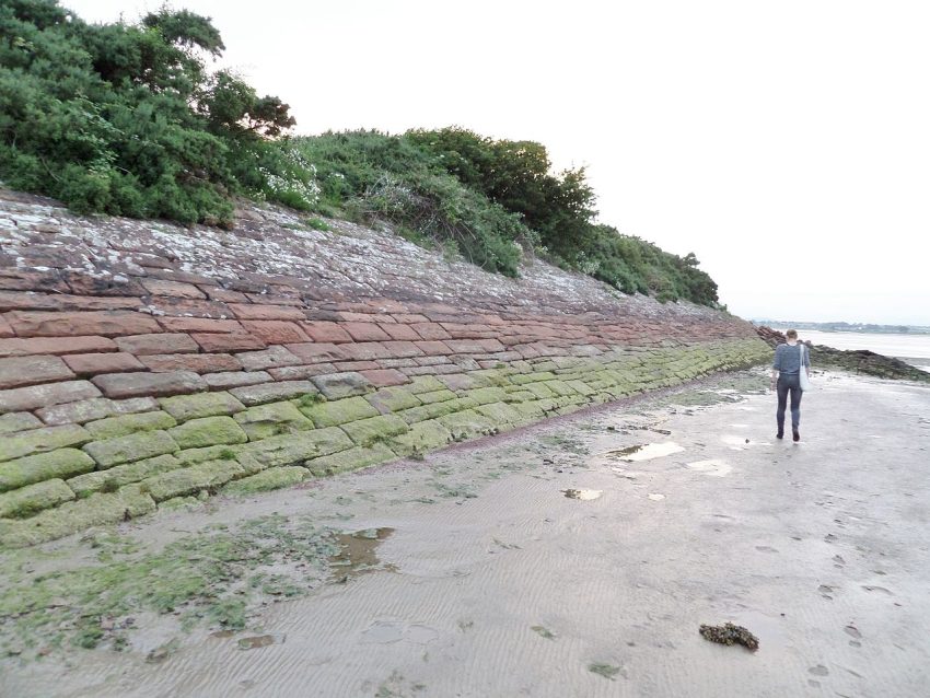Solway Viaduct embankment     Western facing side   Bowness on Solway Cumbria