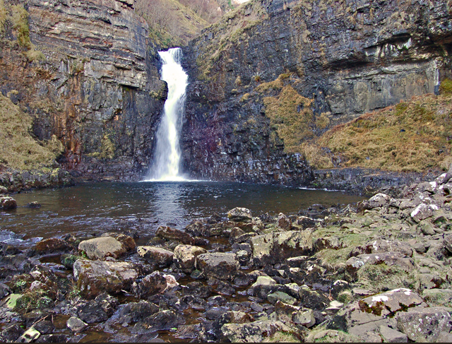 Lower Falls At Lealt