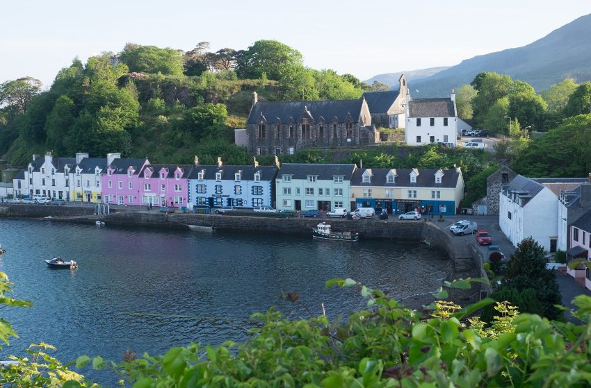 Portree harbour front