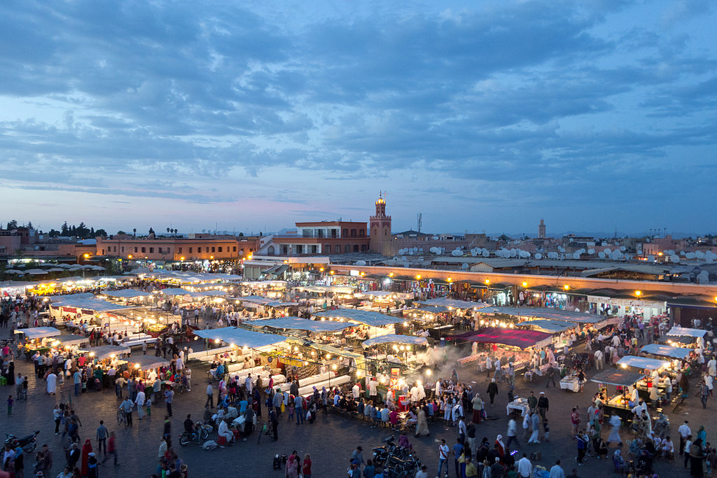 self guided food tour marrakech