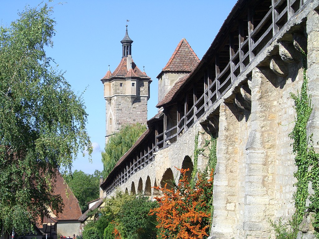 Old Town Walls Of Rothenburg