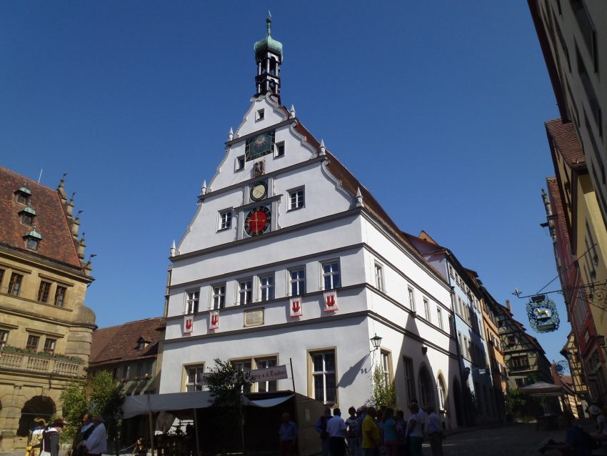 Ratstrinkstube Marktplatz Rothenburg Germany