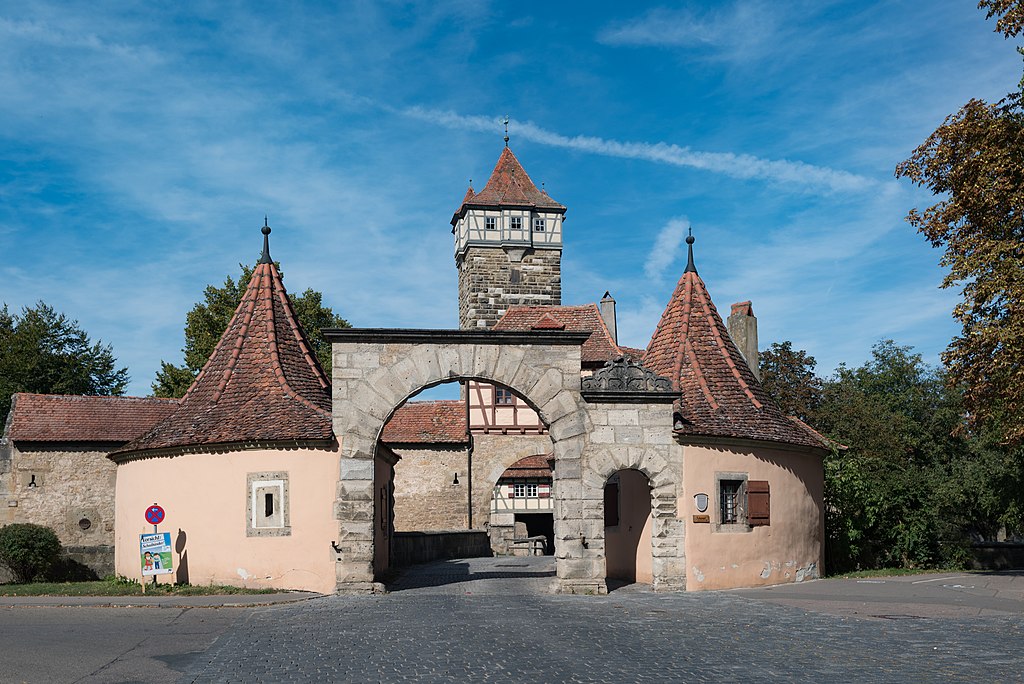 Rodertor Feldseite Rothenburg Ob Der Tauber