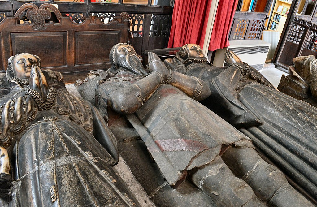 Bakewell All Saints Church Sir George Vernon And His Two Wives