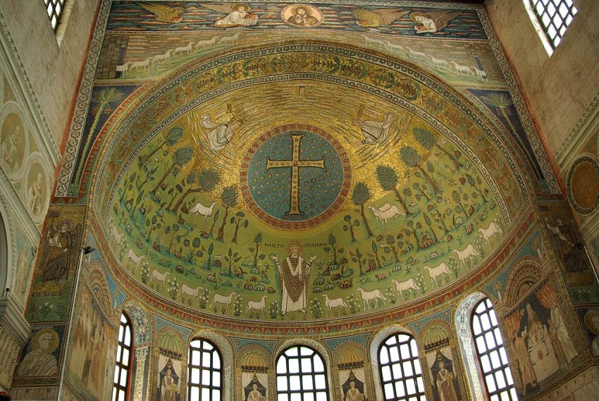 Mosaic in Apse of the basilica of SantApollinare in Classe