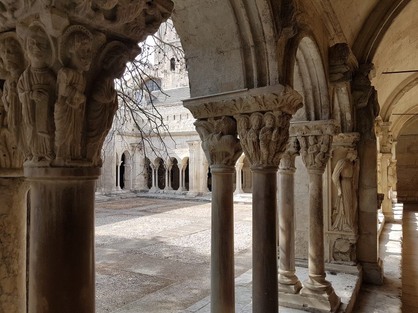 Cloister view Saint Trophime cathedralArles