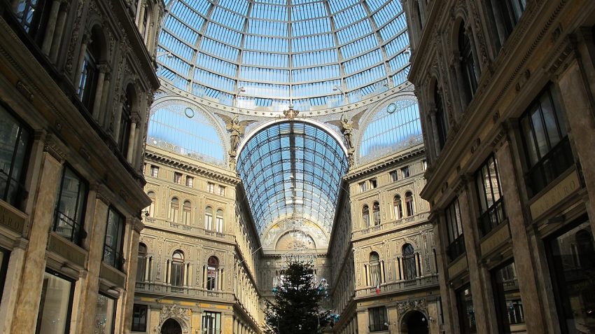 Interno cupola Galleria Umberto I