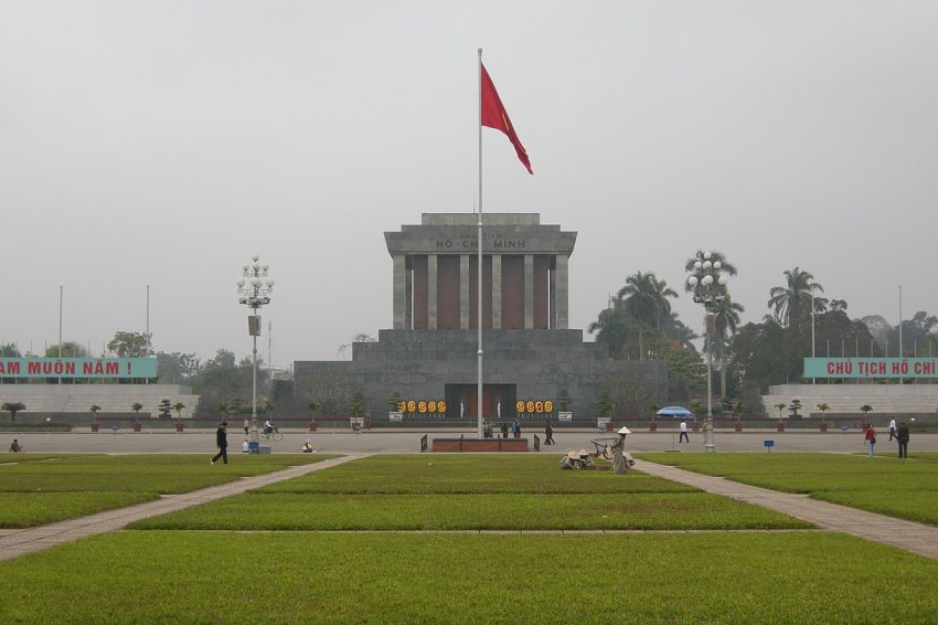 Hanoi Vietnam Ho Chi Minh Mausoleum on Ba Dinh Square