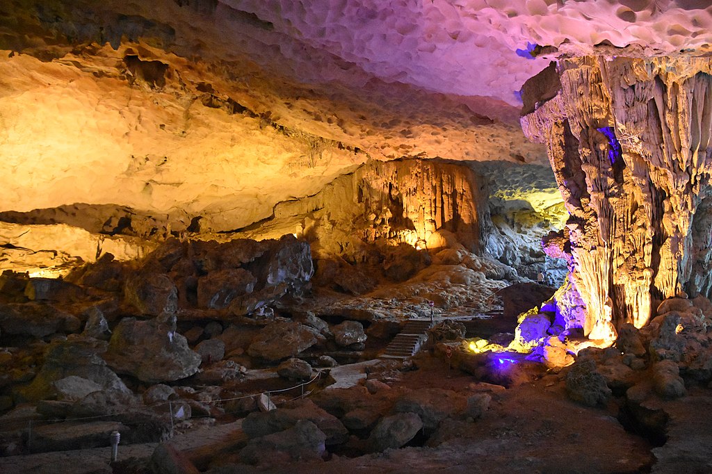 Sung Sot Cave Ha Long Bay Northern Vietnam