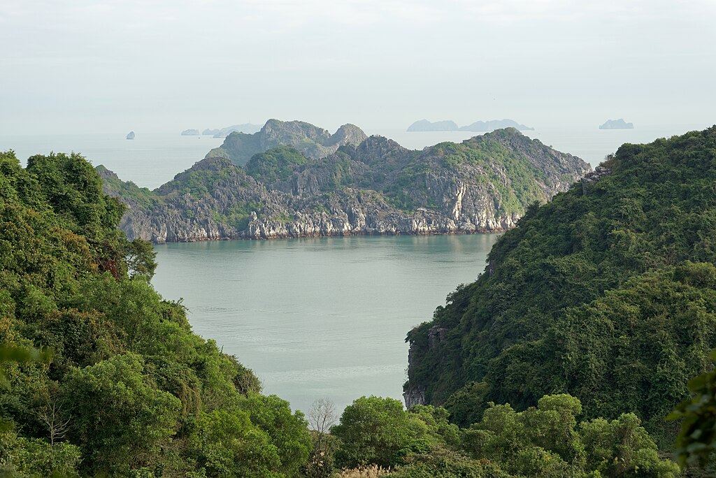 View Of The Sea From Cannon Fort Park On Cat Ba Island Vietnam