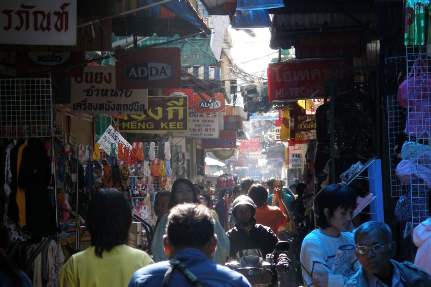 Sampeng Lane in Bangkoks Chinatown Bangkok Thailand