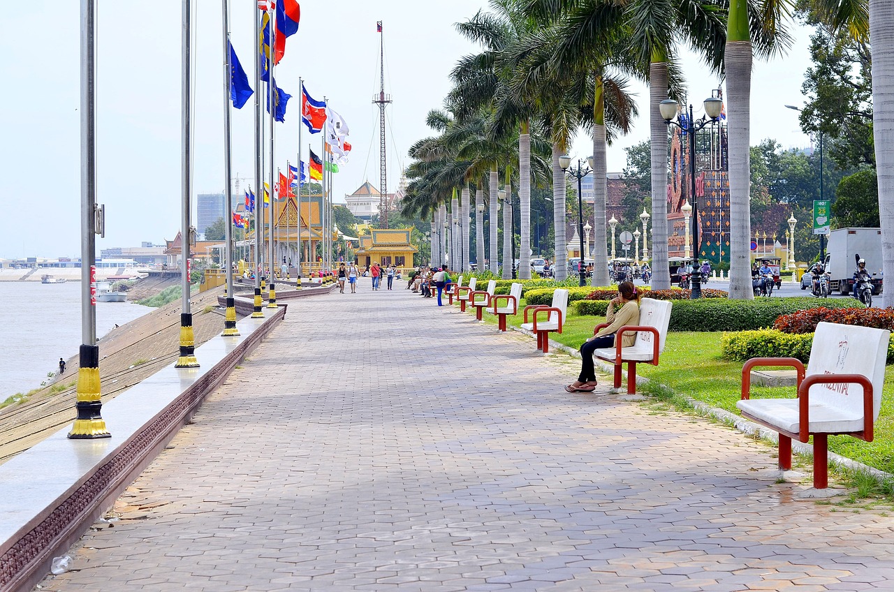 Cambodia Phnom Penh Sisowath Quay
