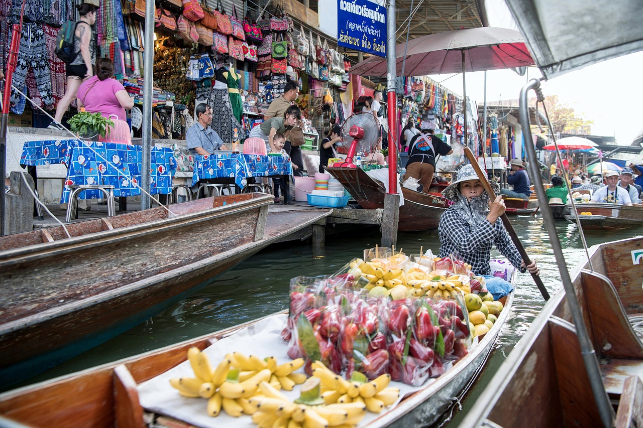 Thailand Damnoen Saduak Floating Market