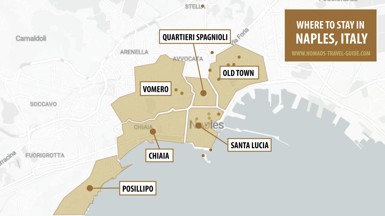 Map Of Where To Stay In Naples