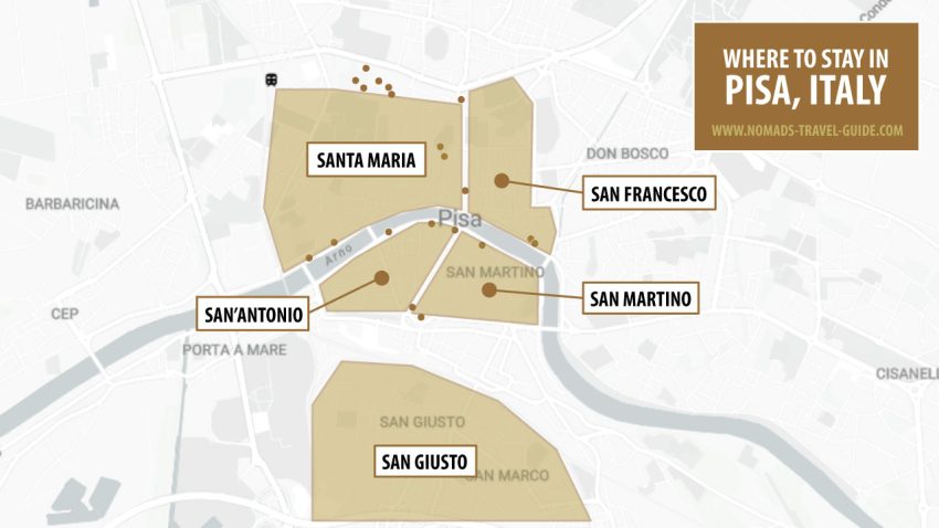 Where to Stay in Pisa