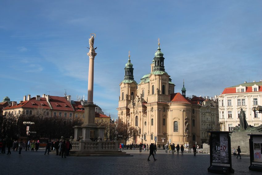 Maria column at Old Town Square in Prague