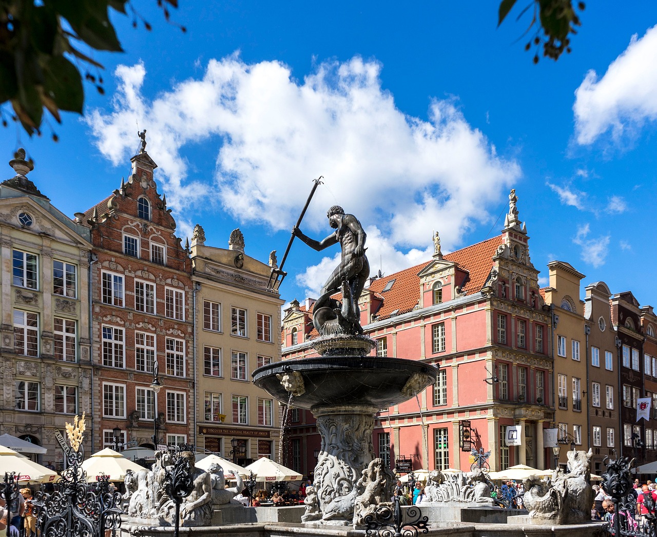 Fontanna Neptuna Long Market Gdańsk