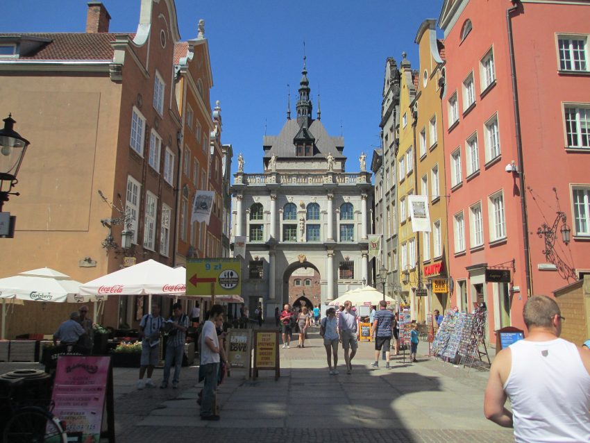 Golden Gate in Gdansk from Dluga Str