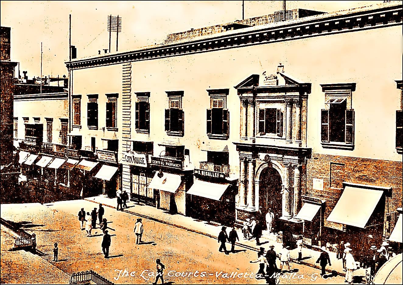 Facade Of Auberge D’Auvergne In Valletta