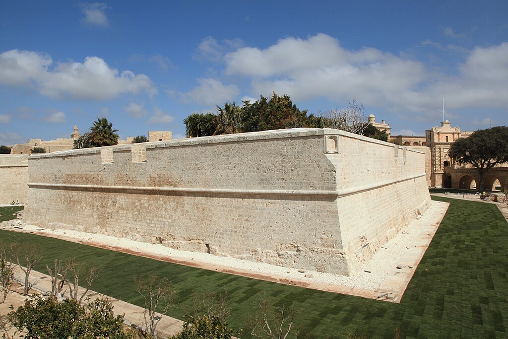 Malta Mdina City Wall+ditch