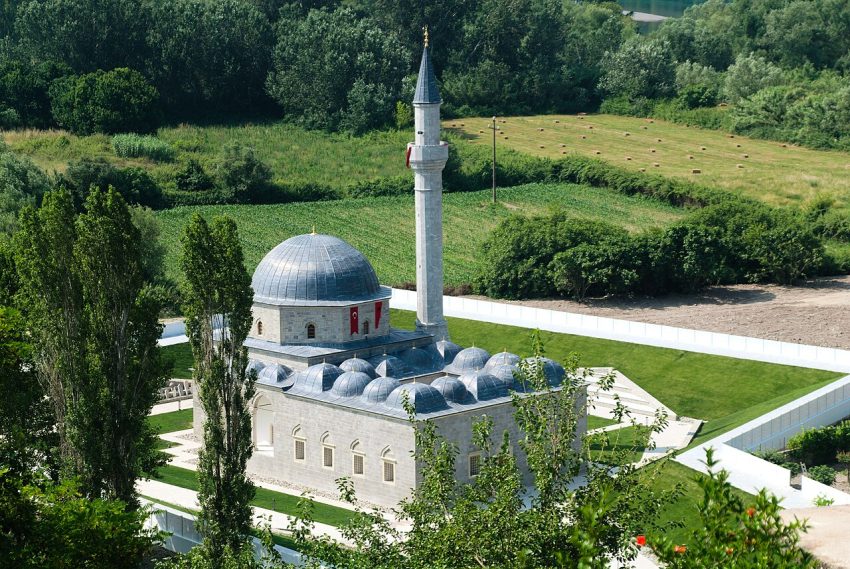 View of the rebuilt Lead Mosque Shkodër