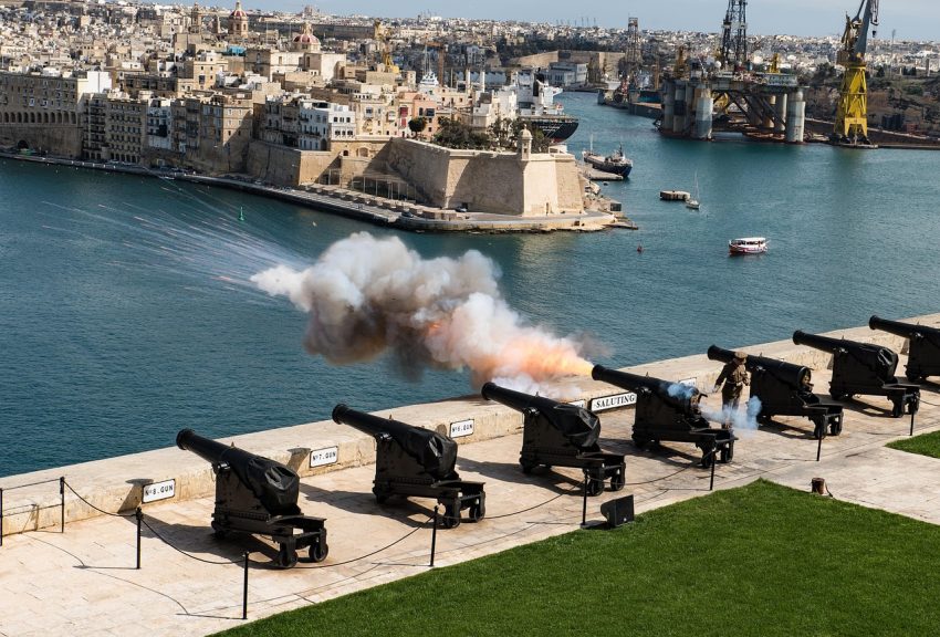 malta saluting battery firing