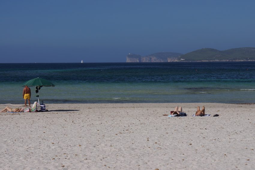 Alghero beach in September