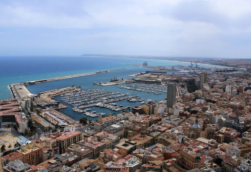 View of Alicante from Castle