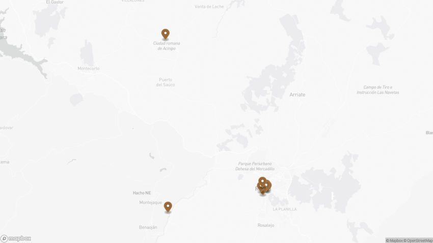 Map of the 48 Hours in Ronda: The Perfect Two-Day Itinerary walking route with 9 stops in Ronda.