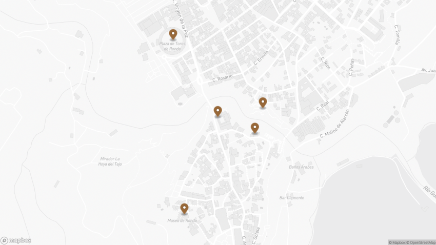 Map of the 6 Hours in Ronda: What to See on a Short Visit walking route with 5 stops in Ronda.