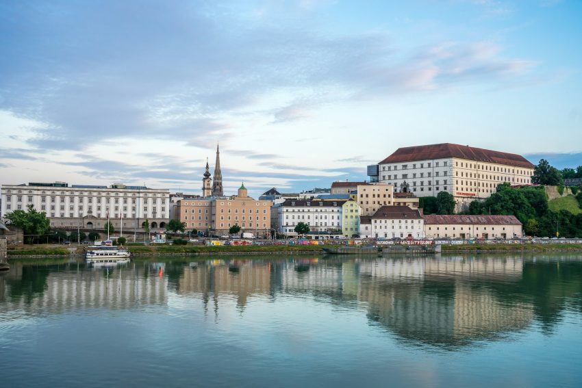 View on Linz from across the river