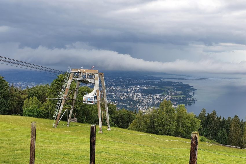 Cable car overlooking Bregenz