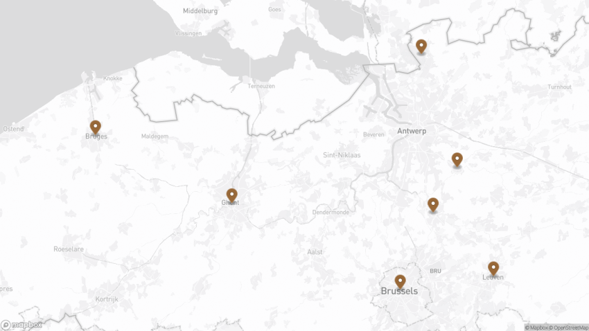 Map of the Best Day Trips from Antwerp walking route with 7 stops in Antwerp.