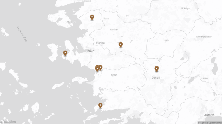 Map of the Best Day Trips from İzmir, Turkey walking route with 9 stops in Izmir.