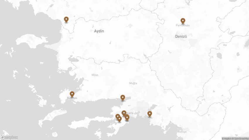 Map of the Best Day Trips from Marmaris, Turkey walking route with 10 stops in Marmaris.